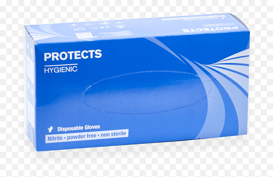 Disposable Nitrile Gloves Without Powder Size M 200 Pcs - Nitrile Gloves 200 Pcs Png,Wrinkled Paper Png