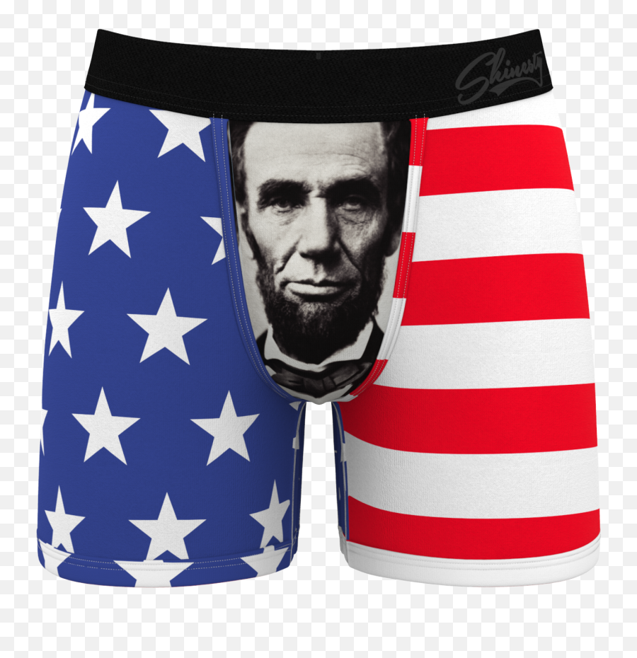 Big Beard Abe Lincoln Usa Ball Hammock Boxer Briefs - Marie Byrd Land Flag Png,Abraham Lincoln Png