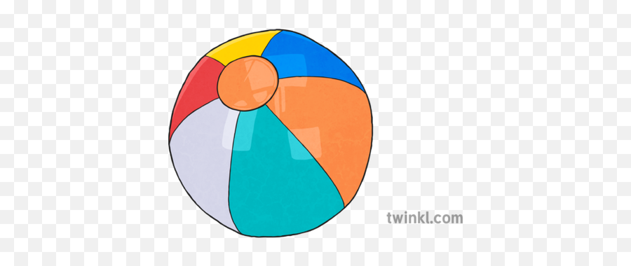 Beach Ball 2 Illustration - Twinkl Vertical Png,Beachball Png