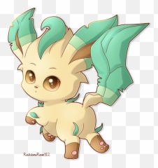 Download Chibi Leafeon - Leafeon Chibi Eevee Evolutions Png,Leafeon Png