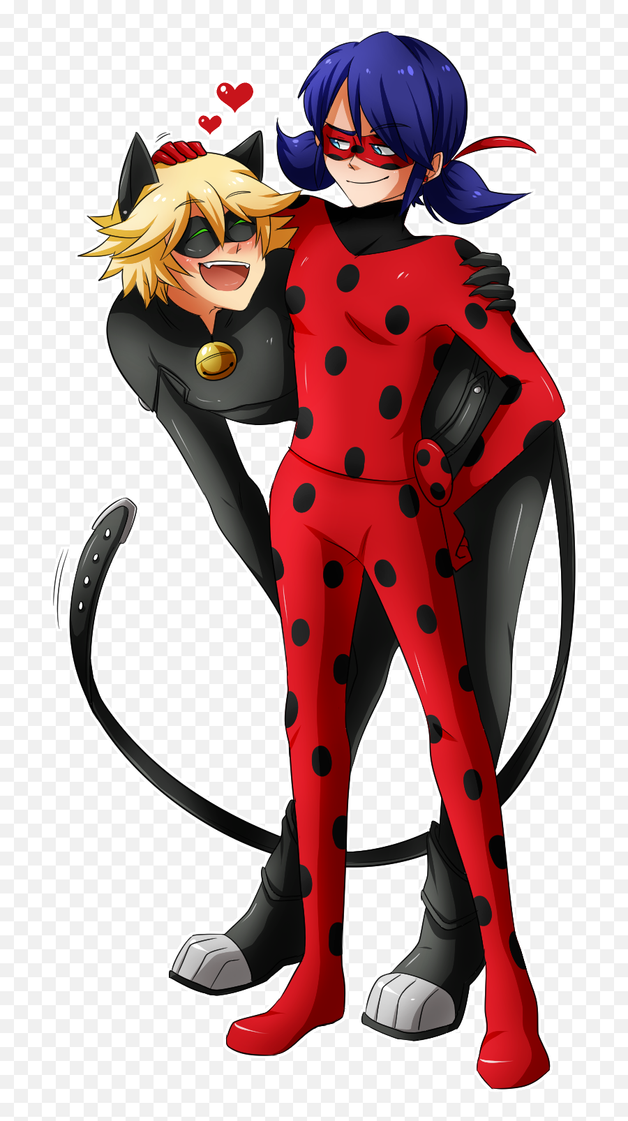 Ladynoir - Marinette And Cat Noir Png,Miraculous Ladybug Png