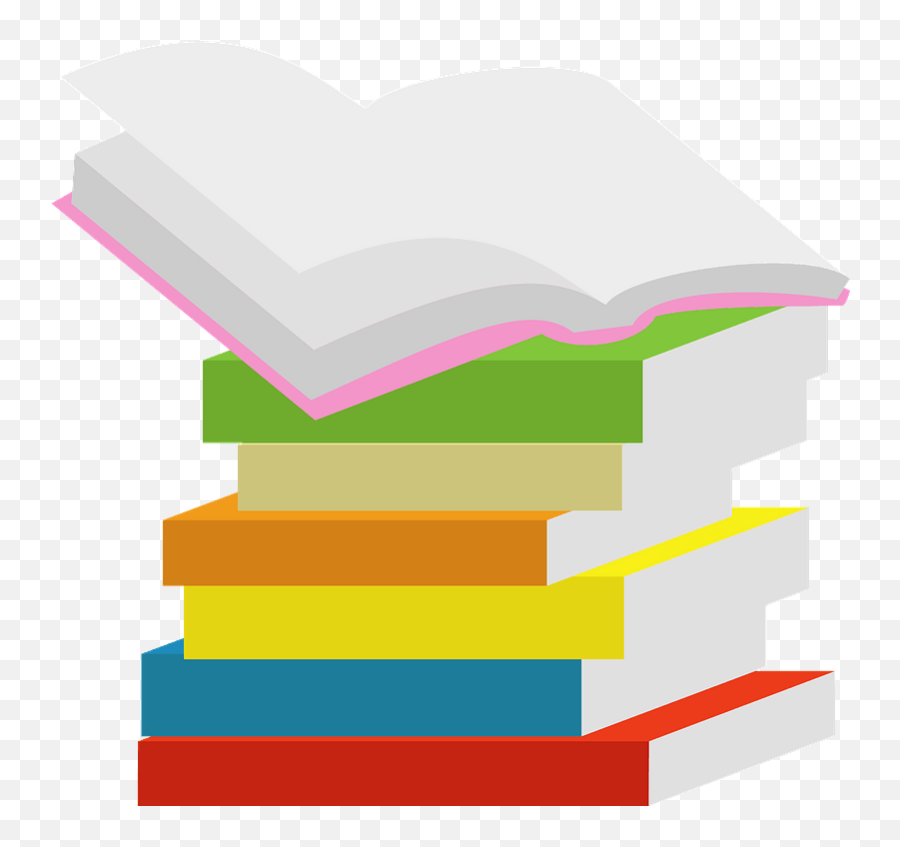Stack Of Books Clipart Free Download Transparent Png - Horizontal,Stack Of Books Png