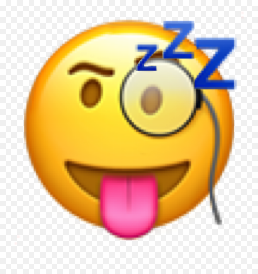 Sleep Smiley Emoji Sticker By Isabella Müller - Emoji Iphone Png,Sleep Emoji Png