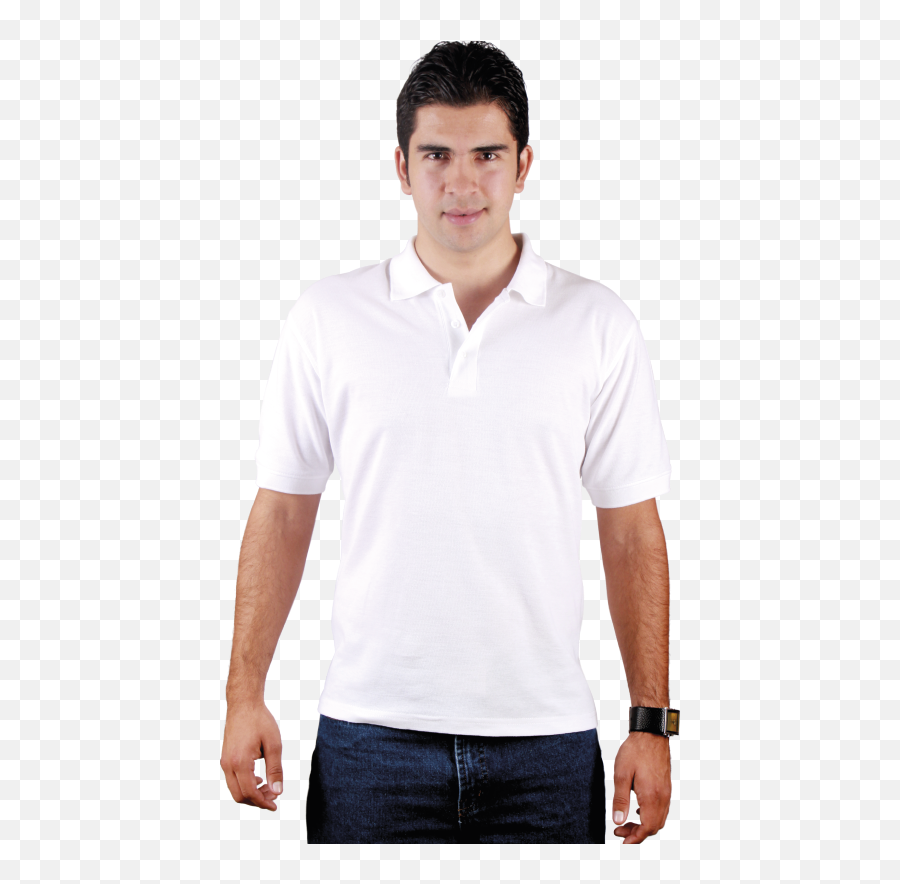 Polo Shirt Piqué Para Hombre U2013 Textiles Y Promocionales - Hombre Con Polo Png,Hombre Png