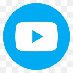 Paws Of Hertford County - Round Youtube Icon Blue png