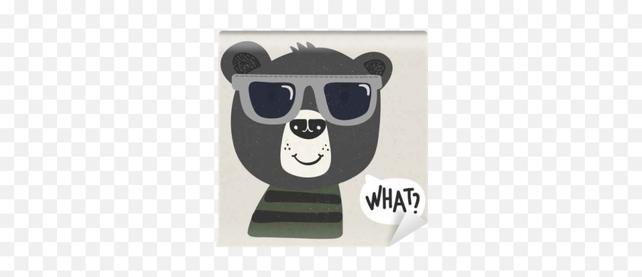 Cool Cartoon Bear With Sunglasses Wall Mural U2022 Pixers We Live To Change - Cartoon Png,Cartoon Sunglasses Png