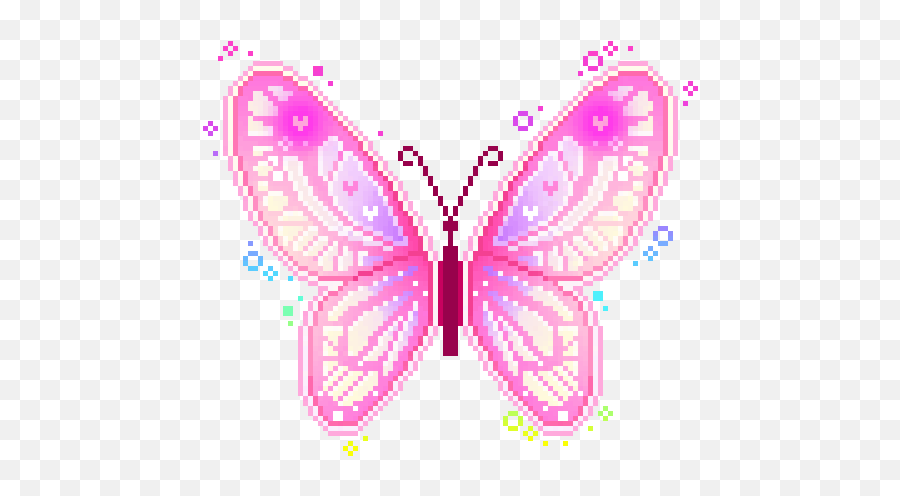 Summer Butterfly Pixel Transparent Luvsavengedsevenfold U2022 - Butterfly Pixel Gif Png,Butterfly Transparent