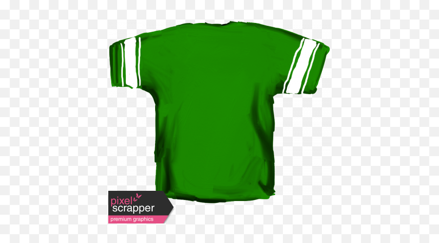 Football Jersey Back Green Graphic By Brooke Gazarek Pixel - Green Football Jersey Back Png,Green Shirt Png