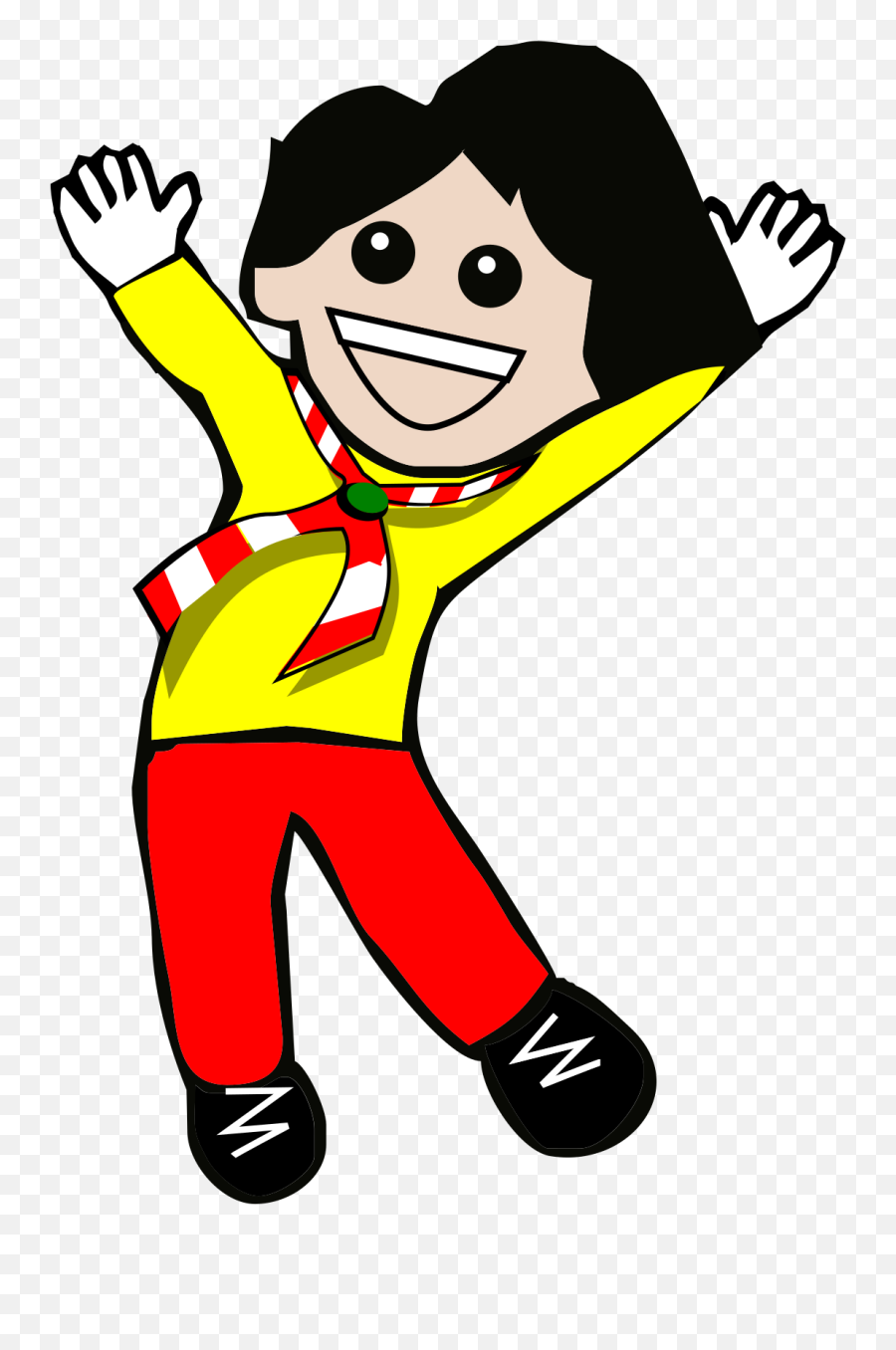 Jump Clipart Cartoon Character - Clipart Of Kid Happy Png,Mario Jumping Png