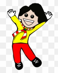 Jump Clipart Cartoon Character - Clipart Of Kid Happy Png,Mario Jumping Png