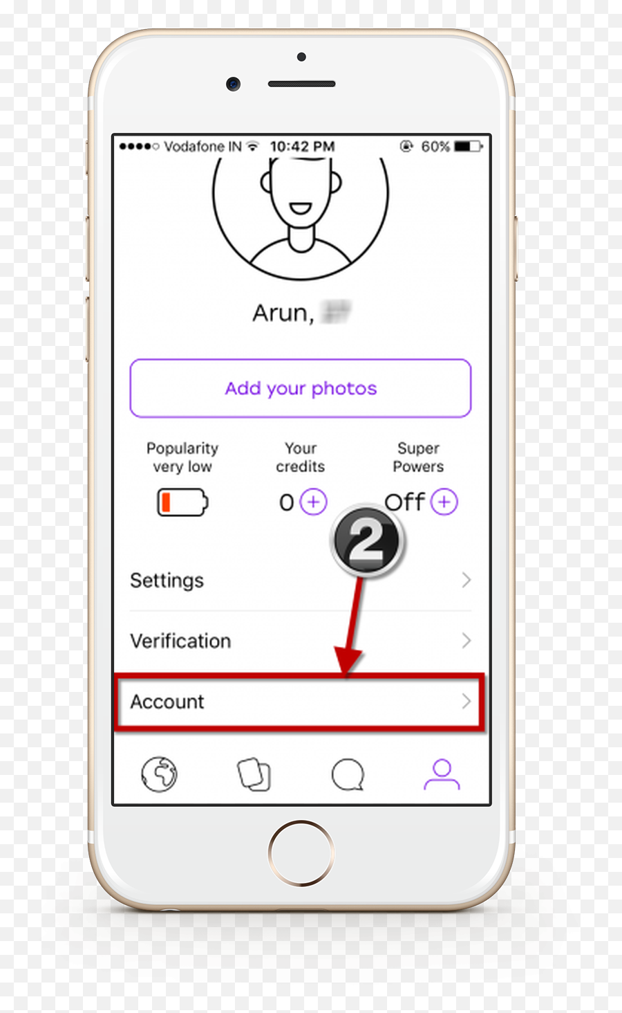 How To Delete Badoo Account - Smartphone Png,Okcupid Notification Icon