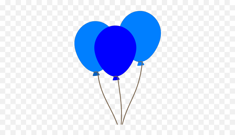 3 Blue Balloons Png Svg Clip Art For Web - Download Clip Blue Balloons Clip Art,Inuyasha Folder Icon