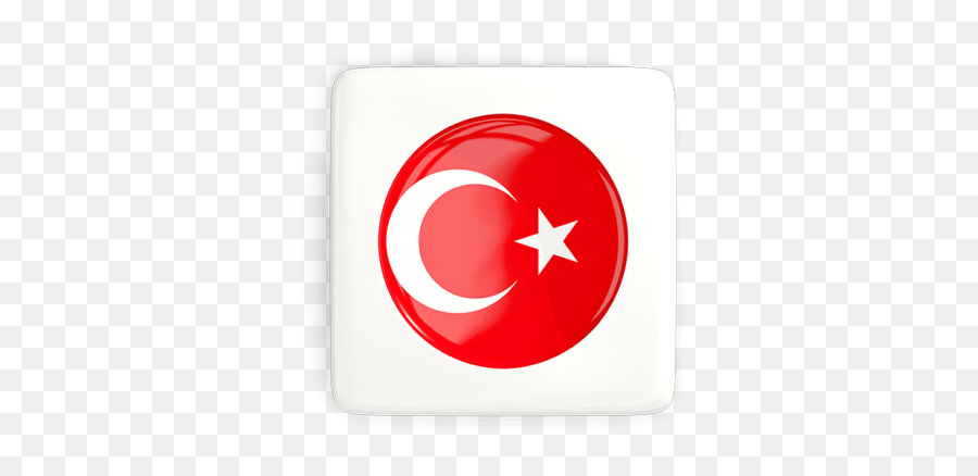 Square Icon With Round Flag Illustration Of Turkey - Dot Png,Rounded Square Icon