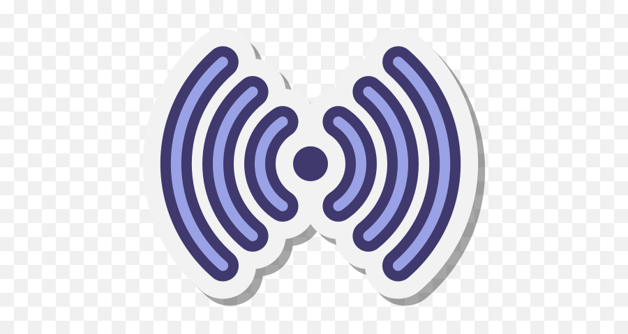 Rfid Signal Icon In Stickers Style - Language Png,Rfid Icon
