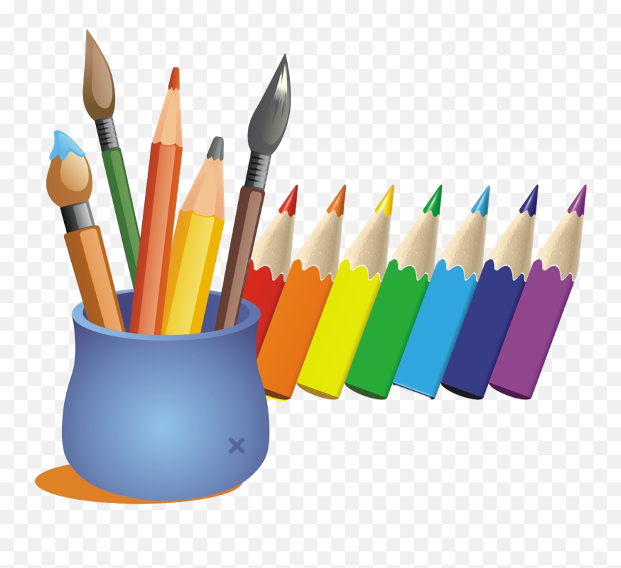 Cartoon Color Pen Transprent Png Free Download - Color Pen Cartoon Pens And Pencils,Colored Pencils Png