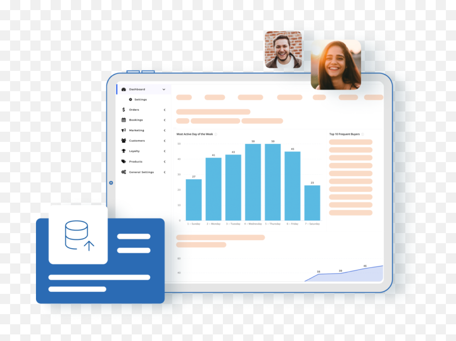 Improve Customer Retention With Kaddra Account - Statistical Graphics Png,Customer Database Icon