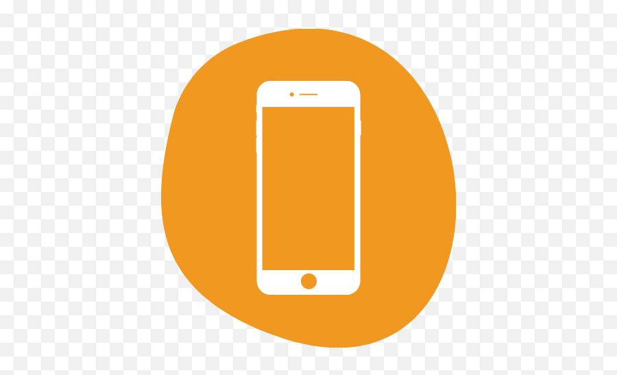 Content Factory Png Orange Phone Icon