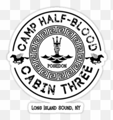 Percy Jackson - Cabin 3 Percy Jackson Sticker Png,Camp Half Blood Logo