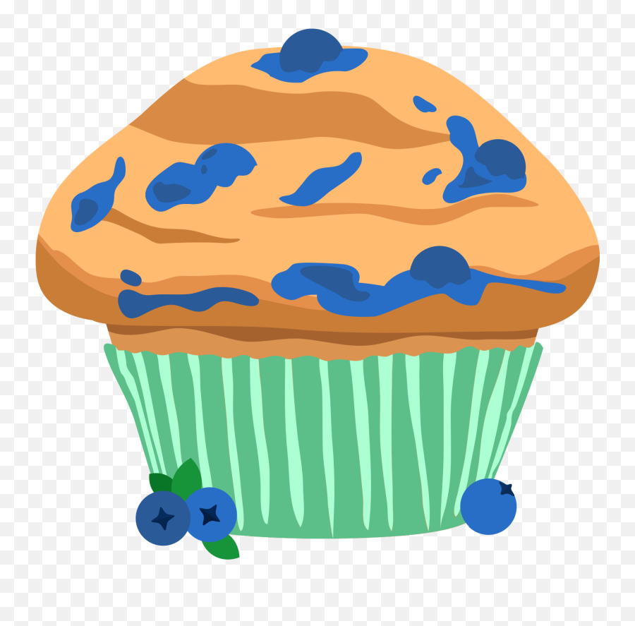 Muffin Png - Cartoon Blueberry Muffin Png,Baking Png