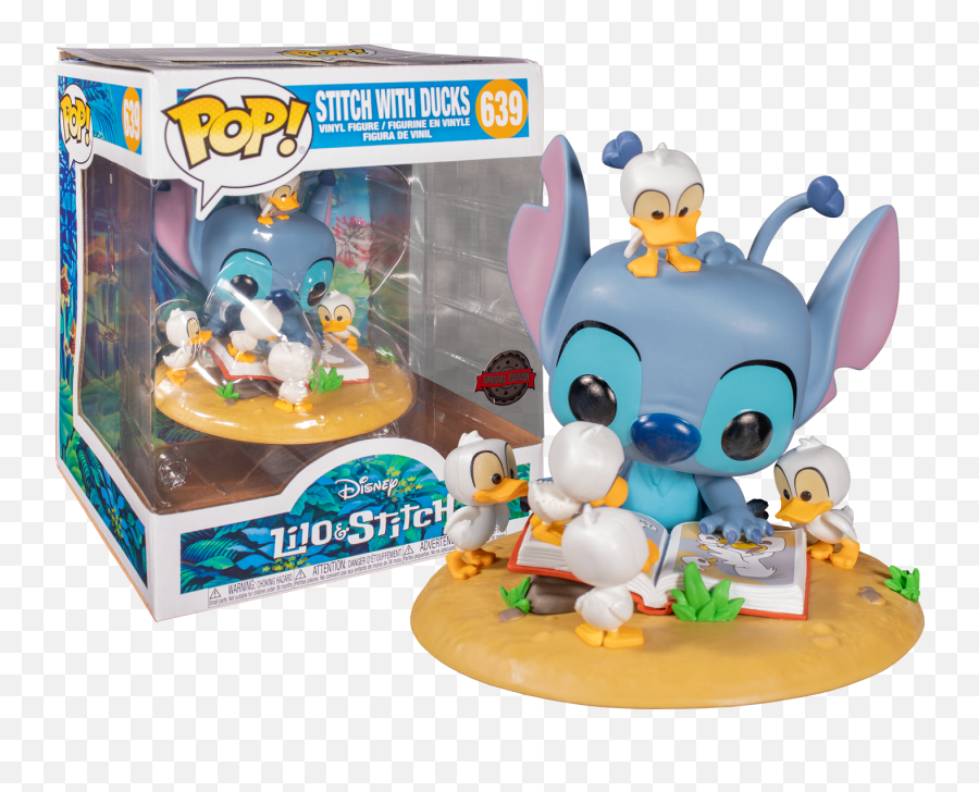 Funko Pop Lilo U0026 Stitch - Stitch With Ducks Deluxe 639 Stitch With Ducks Funko Pop Png,Stich Png