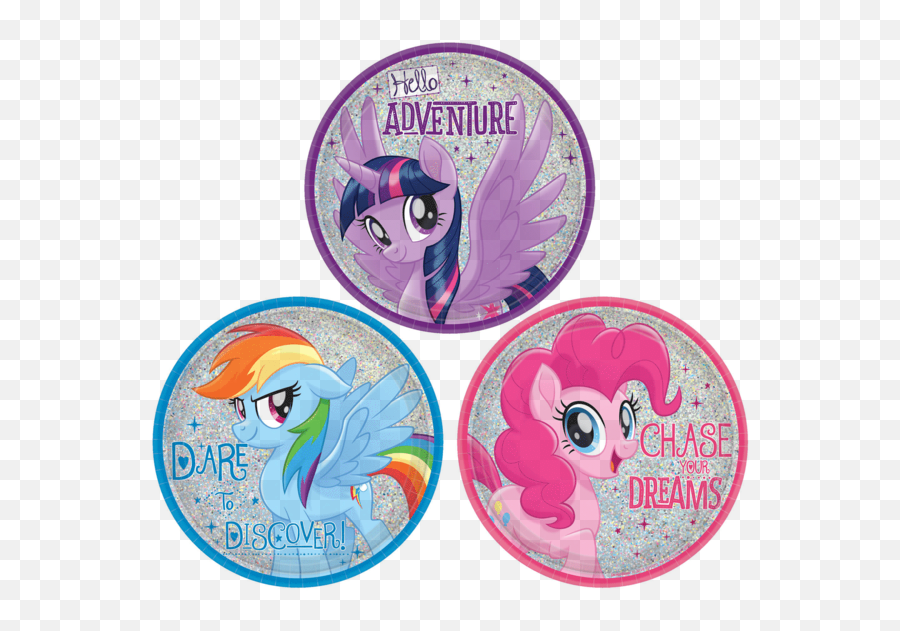 My Little Pony Dessert Plate 7 8ct - My Little Pony Round Png,My Little Pony Png