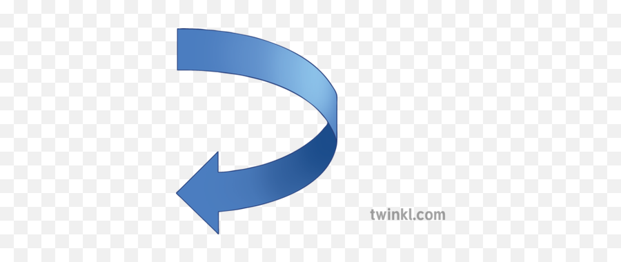 Curved Left Arrow Illustration - Twinkl Flechas Hacia La Izquierda Png,Left Arrow Png