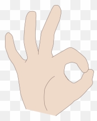 Finger Clipart Hand Span Transparent Free - Ok Hand Shape png