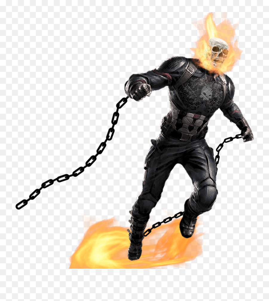 Mcu Ghost Rider Using A Cap Asset - Infinity War Captain America Endgame Png,Ghost Rider Png