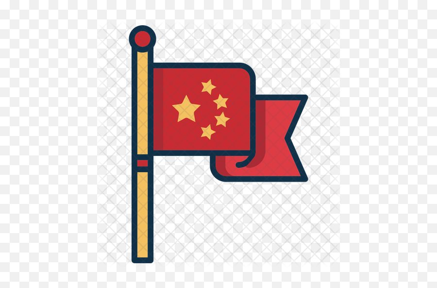 Flag Of China Icon - Clip Art Png,Chinese Flag Png