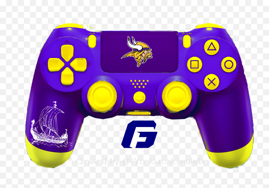 Check Out All My Nfl Ps4 Controller Concept Minnesota - Pink And Black Ps4 Controller Png,Minnesota Vikings Png