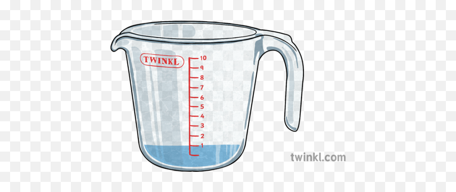 Measuring Jug With Water Illustration - Twinkl Beer Stein Png,Measuring Cup Png