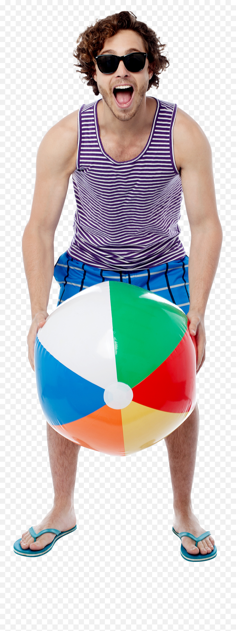 Beach Ball Png Image For Free Download - Man On Beach Png,Beach Ball Png