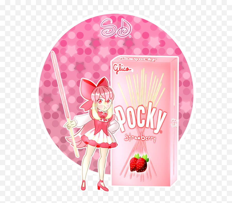 Strawberry By Vocaloid Mirai Pinterest - Pocky Strawberry Chibi Png,Pocky Png