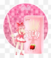Strawberry By Vocaloid Mirai Pinterest - Pocky Strawberry Chibi Png,Pocky Png
