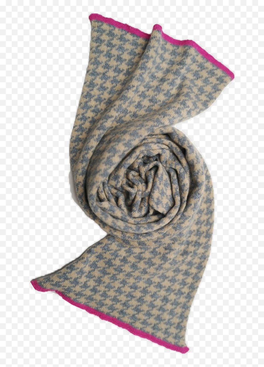Houndstooth Cashmere Scarf Png