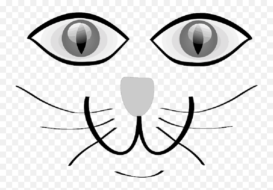 Cat Green Eyes Happy Animal Pet - Cat Eyes Nose Mouth Face Cartoon Png,Cat Eyes Png
