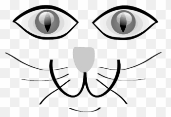 Cat Green Eyes Happy Animal Pet - Cat Eyes Nose Mouth Face Cartoon Png,Cat Eyes Png
