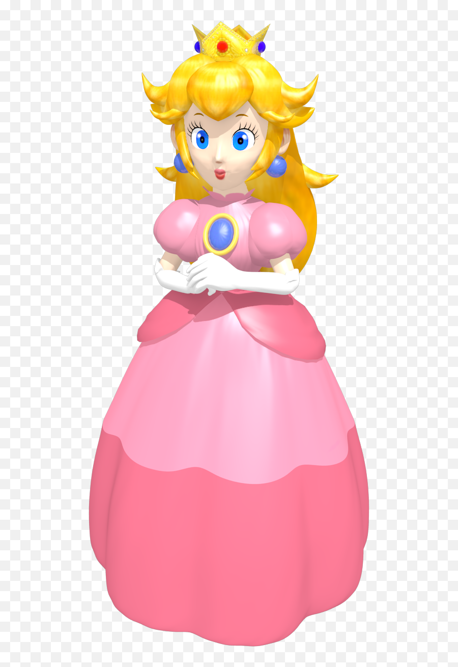 Princess Peach Clipart Toadstool - Princess Peach Original Princess Peach Super Mario 64 Render Png,Toadstool Png