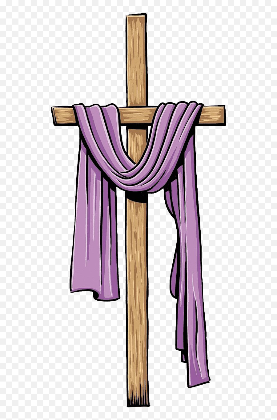Easter Christianity Cross Png Clipart - Cross With Draped Cloth,Cross Png Images