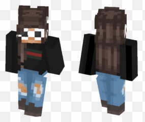 Clout Glasses No - Blue Hair Skins Minecraft png