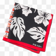 Double Match Hibiscus Printed 55 Silk Scarf - Cartoon png