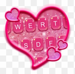 Glitter Heart Emoji Keyboard - png