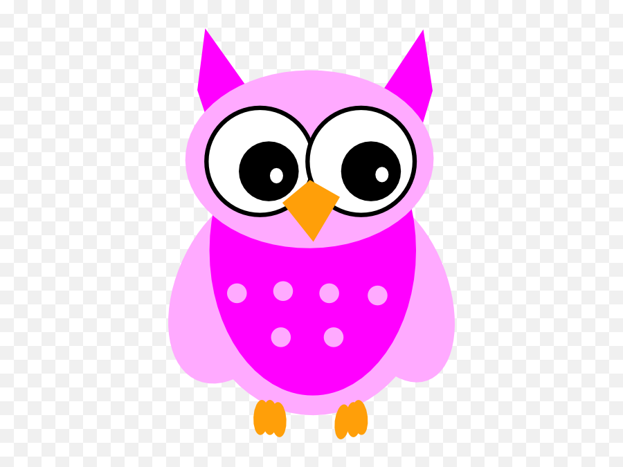 Download Hd Free Cute Owl Clipart Image - Cute Pink Owl Owl Cartoony Png,Owl Clipart Png