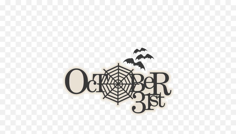 October 31st Title Svg Scrapbook Cut - October 31 Svg Free Png,October Png