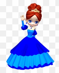 Free Transparent Princess Cliparts - Blue png