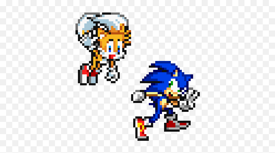 Sonic And Tails Gif - Sonic Advance Sonic Gif Png,Sonic And Tails Logo