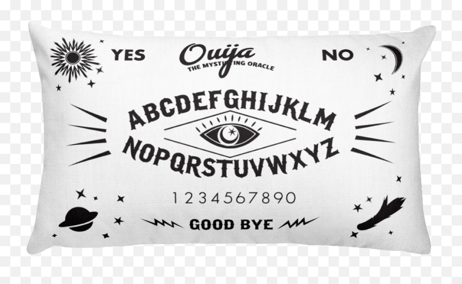 Beautiful Ouija Spook Pillow - Font Png,Ouija Board Png