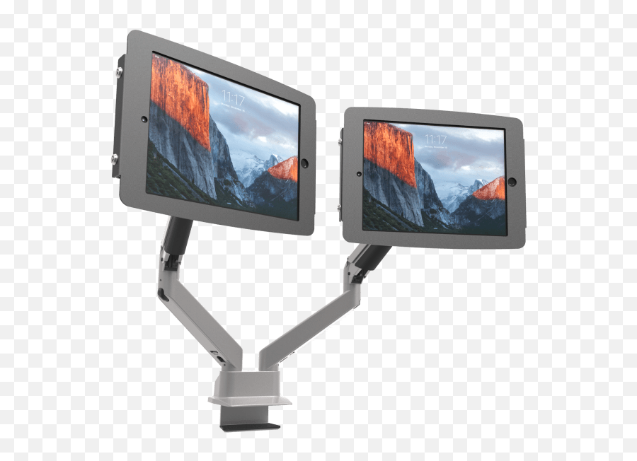 Download Compulocks Dual Screen Monitor Mount Unboxing - Yosemite National Park Png,Computer Screen Png