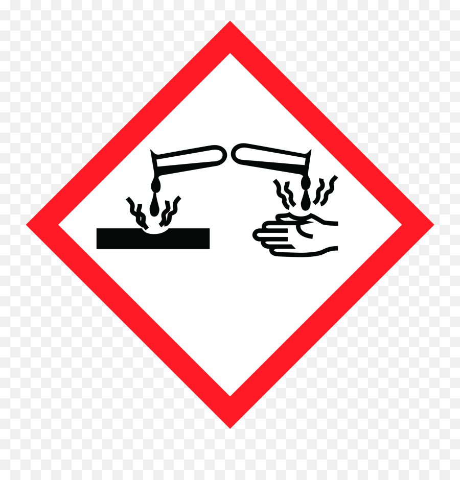 Ghs Hazard Pictograms For Download - Corrosive Pictogram Png,1 Transparent