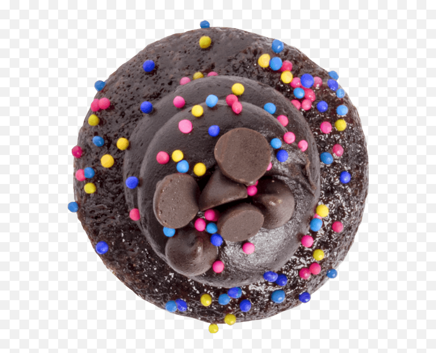 Cupcake Png Images - Dark Chocolate Cupcake Small Top View Cup Cake Png Top,Cup Cake Png